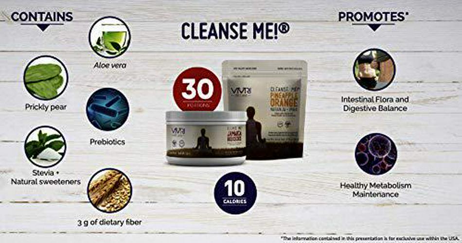 Cleanse Me by Vivri: Pineapple Orange 30 Servings 5.29 Oz