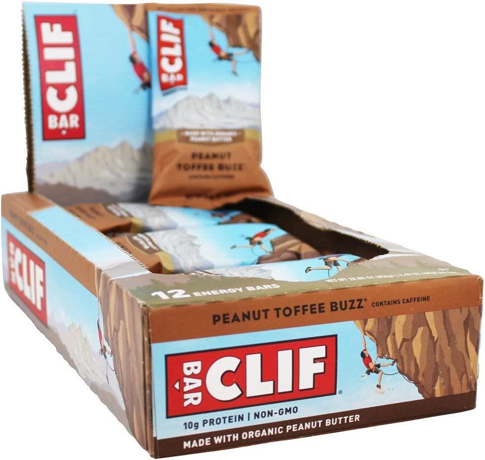 Clif, Bar Peanut Toffee Buzz, 2.4 Ounce, 12 Count