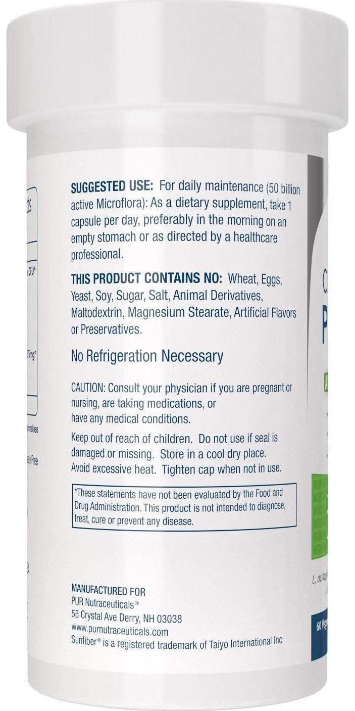 Clinical Grade Probiotics * 50 Billion CFUs/Serving * 10 Strains * Built-in Prebiotic * 60 Daily Capsules - 2 Month Supply * All Natural 100% Made in USA