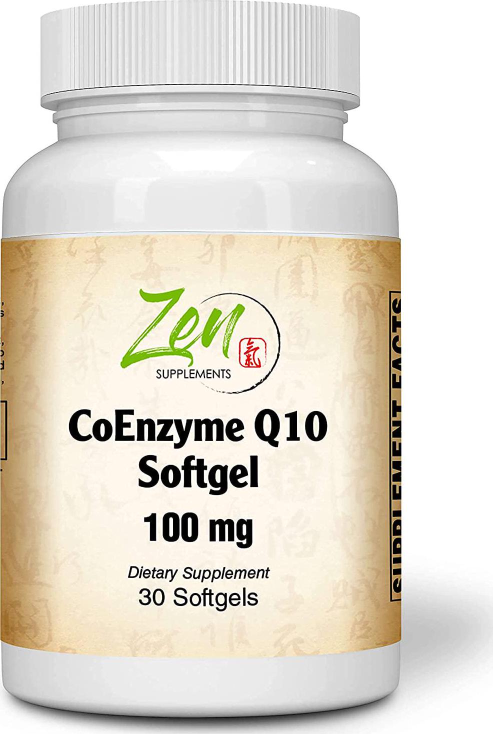 CoEnzyme Q10 100mg - Coq 10 in Vitamin E Oil - Antioxidant Support, Heart Health, Energy, Healthy Cholesterol and Blood Pressure - Non-GMO and Gluten Free 30-Softgel