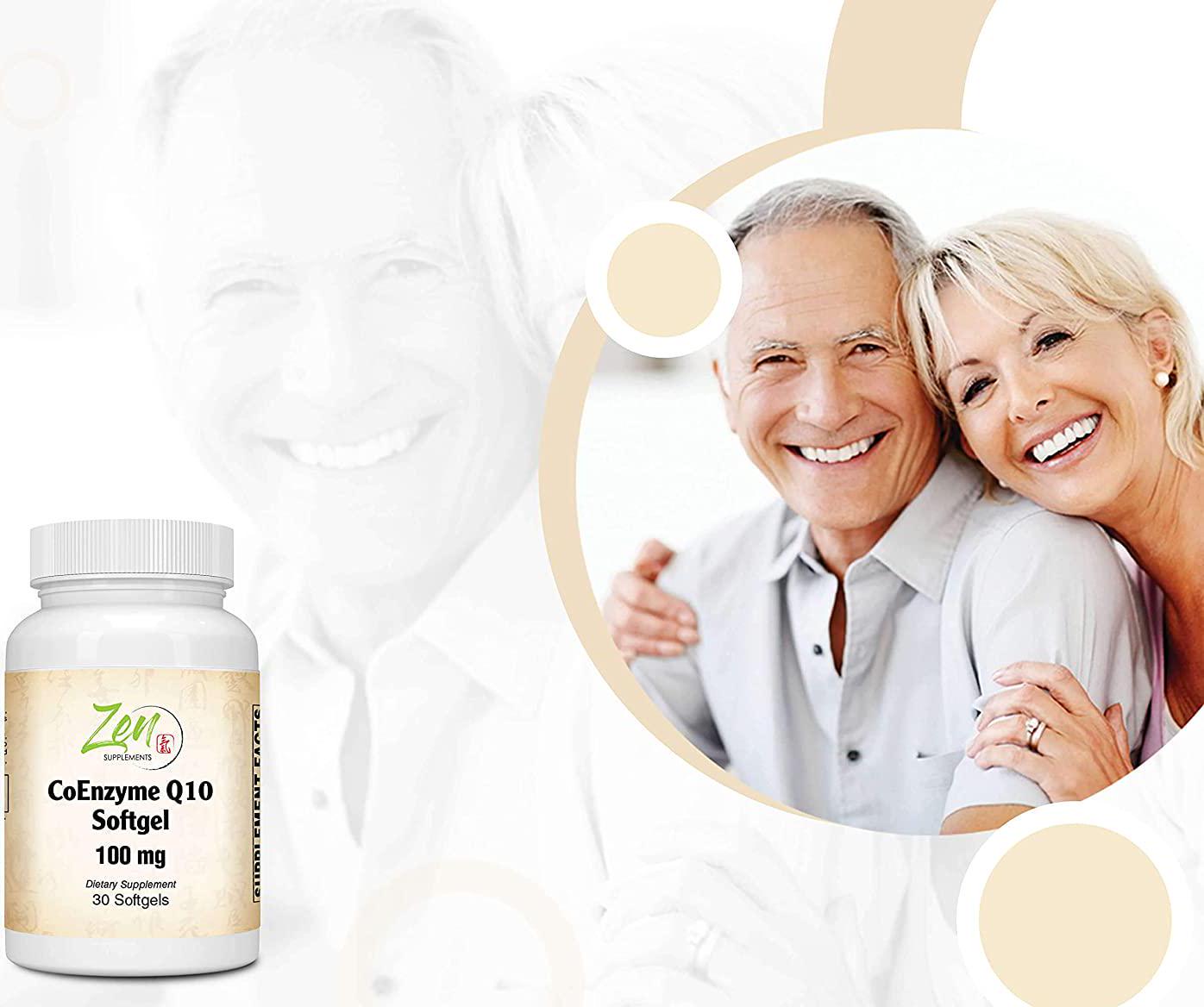 CoEnzyme Q10 100mg - Coq 10 in Vitamin E Oil - Antioxidant Support, Heart Health, Energy, Healthy Cholesterol and Blood Pressure - Non-GMO and Gluten Free 30-Softgel