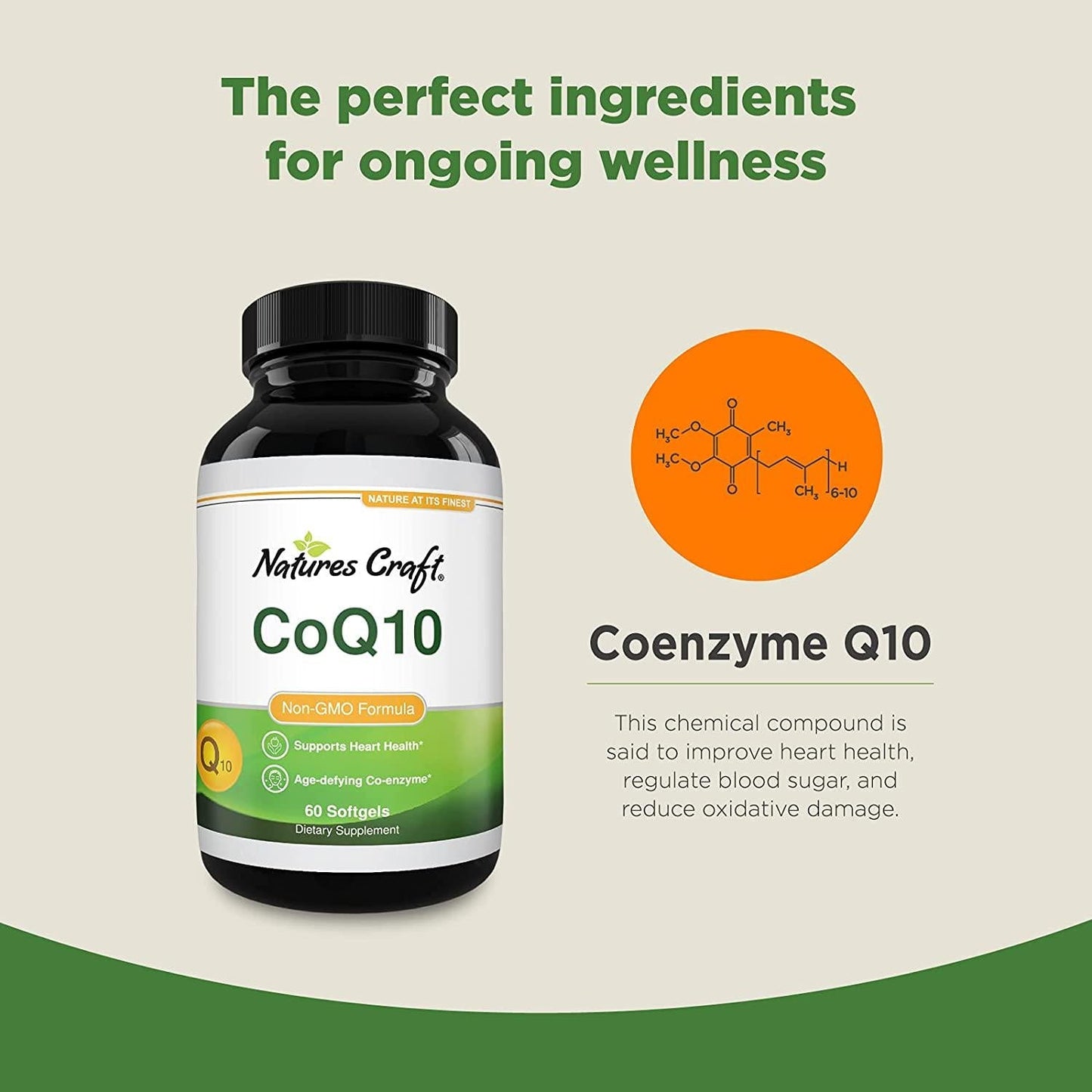 CoQ10 100mg Softgels Antioxidant Supplement - Coenzyme Q10 100mg Energy Pills for Anti Aging Skin Care and Heart Health - CoQ10 Supplement for Fertility Support Sugar Balance and Brain Booster