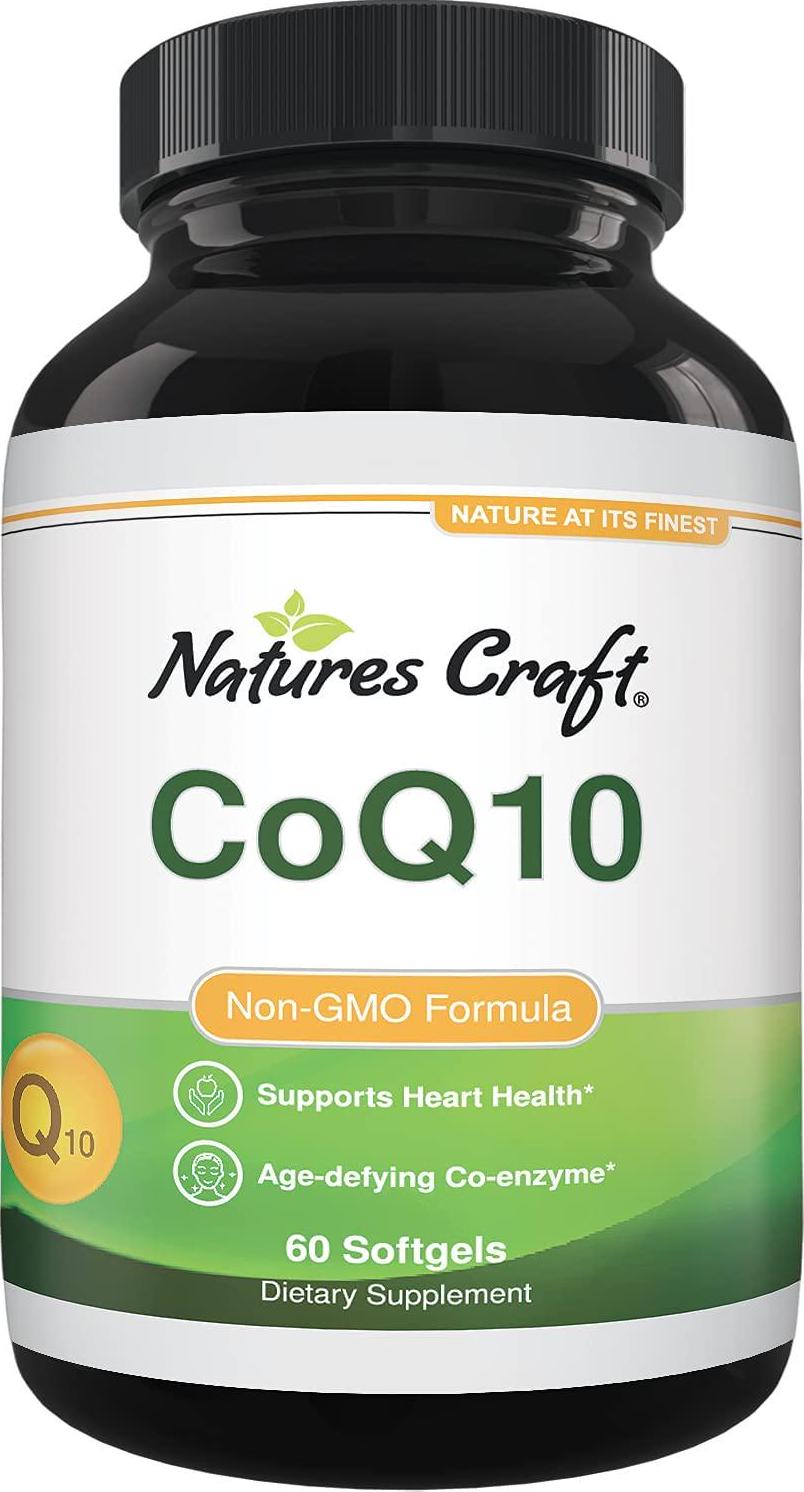CoQ10 100mg Softgels Antioxidant Supplement - Coenzyme Q10 100mg Energy Pills for Anti Aging Skin Care and Heart Health - CoQ10 Supplement for Fertility Support Sugar Balance and Brain Booster