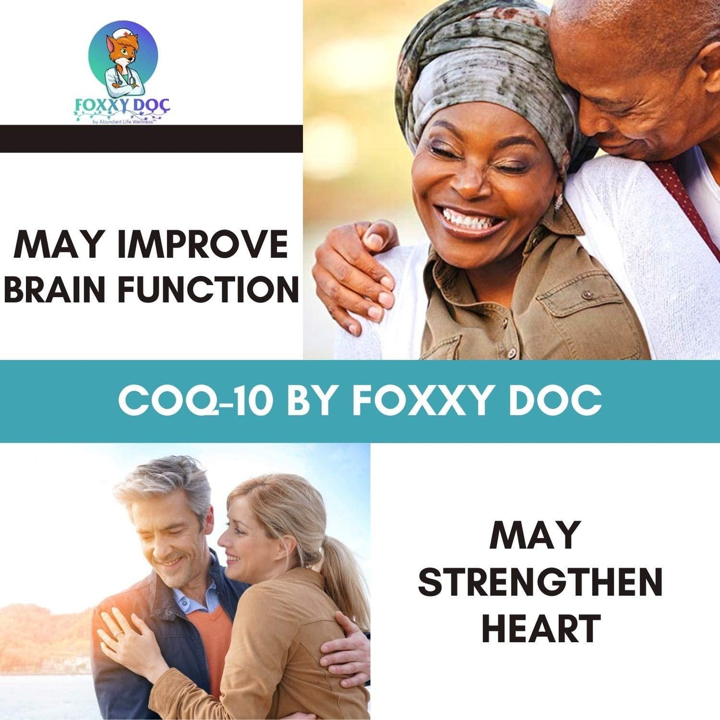 CoQ10 - Co-Enzyme Q10-200 mg - 200 Caps - High Absorption - Vegetable Capsules - Non-GMO - 6.5 Month Supply Heart and Cellular Energy by Foxxy Doc