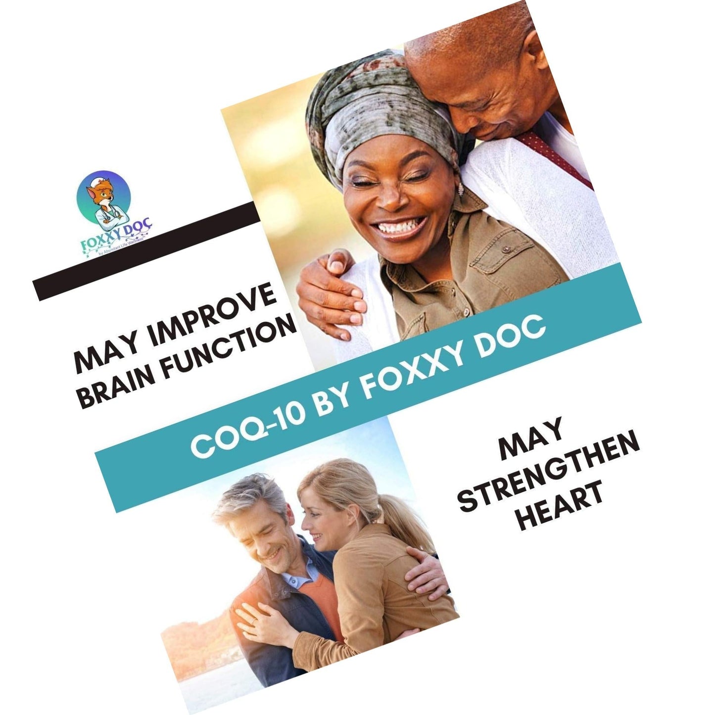 CoQ10 - Co-Enzyme Q10-400 mg - 200 Caps - Pure and High Absorption - Vegetable Capsules - Non-GMO - 100 Day Supply Heart and Cellular Energy by Foxxy Doc