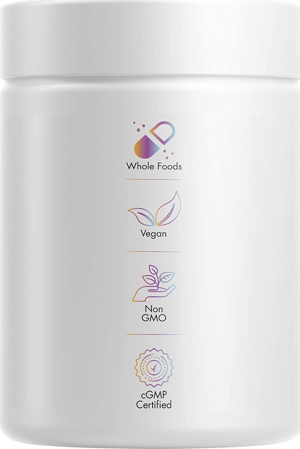 Codeage Teen Multivitamin - Organic Whole Foods + Probiotic Fermented Vitamins + Enzyme Activated Minerals for Teenage Boys and Girls, Vegan Non-GMO Gluten Free Supplement for Active Kids, 60 Capsules