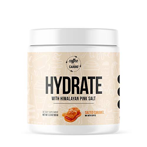 Coffee Over Cardio Hydrate Salted Caramel (30 Servings) - Hydration Supplement, Electrolyte Powder, Sugar Free, Keto Friendly, with Pink Himalayan Salt and CocOganic Coconut Water - Add to Coffee
