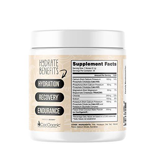 Coffee Over Cardio Hydrate Salted Caramel (30 Servings) - Hydration Supplement, Electrolyte Powder, Sugar Free, Keto Friendly, with Pink Himalayan Salt and CocOganic Coconut Water - Add to Coffee
