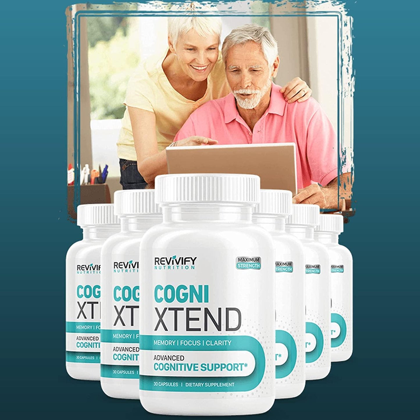 Cogni Xtend Brain Booster Supplement For Focus, Memory, Clarity, Energy. L Tyrosine+ Bacopa Ginkgo Biloba Extract Active Ingredients - Clarity for Brain Dust Brain Cogni Boost Supplement 30-day supply