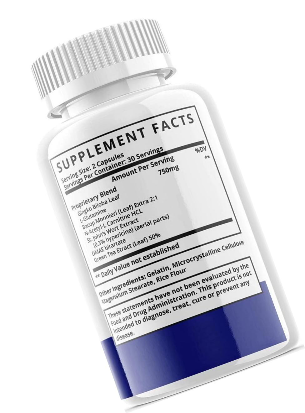 Cognifen Memory Supplement Pure Nature Advanced Memory Complex Pills (2 Pack)