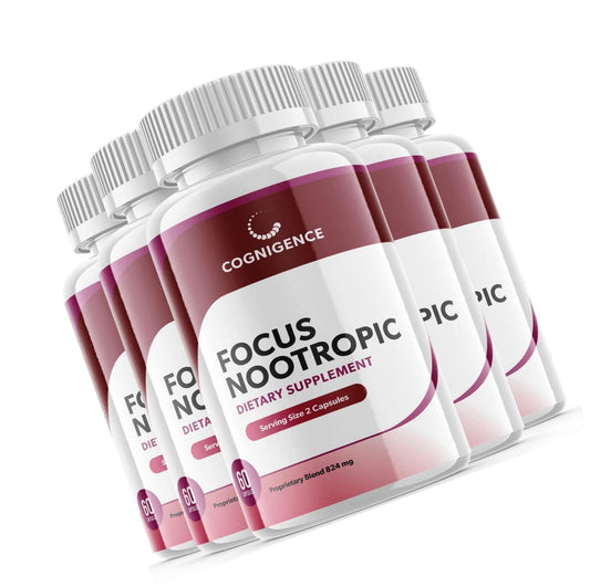 Cognigence Focus Nootropic Memory Booster Pills (5 Pack)