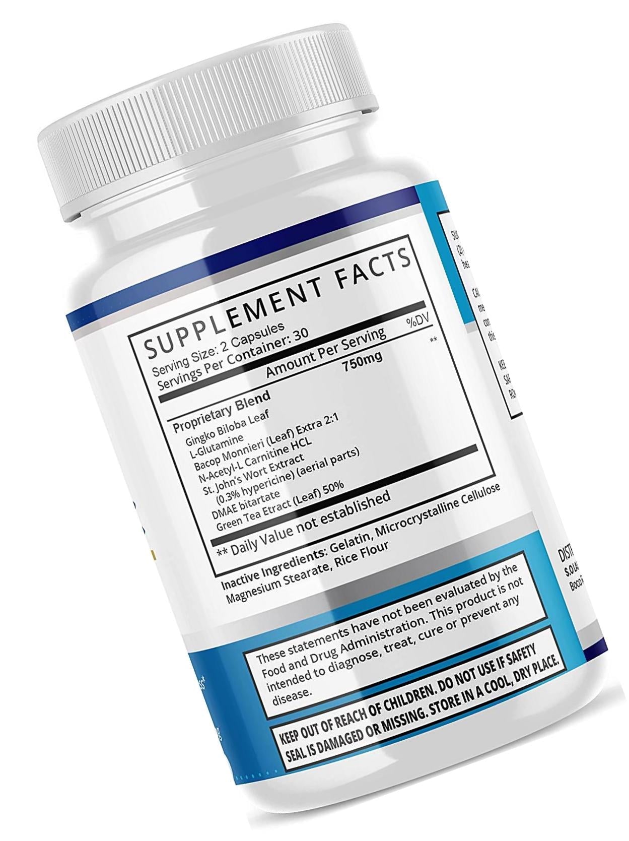 Cognivex Nootropic Brain Supplement Pills for Mental Clarity (1 Pack)