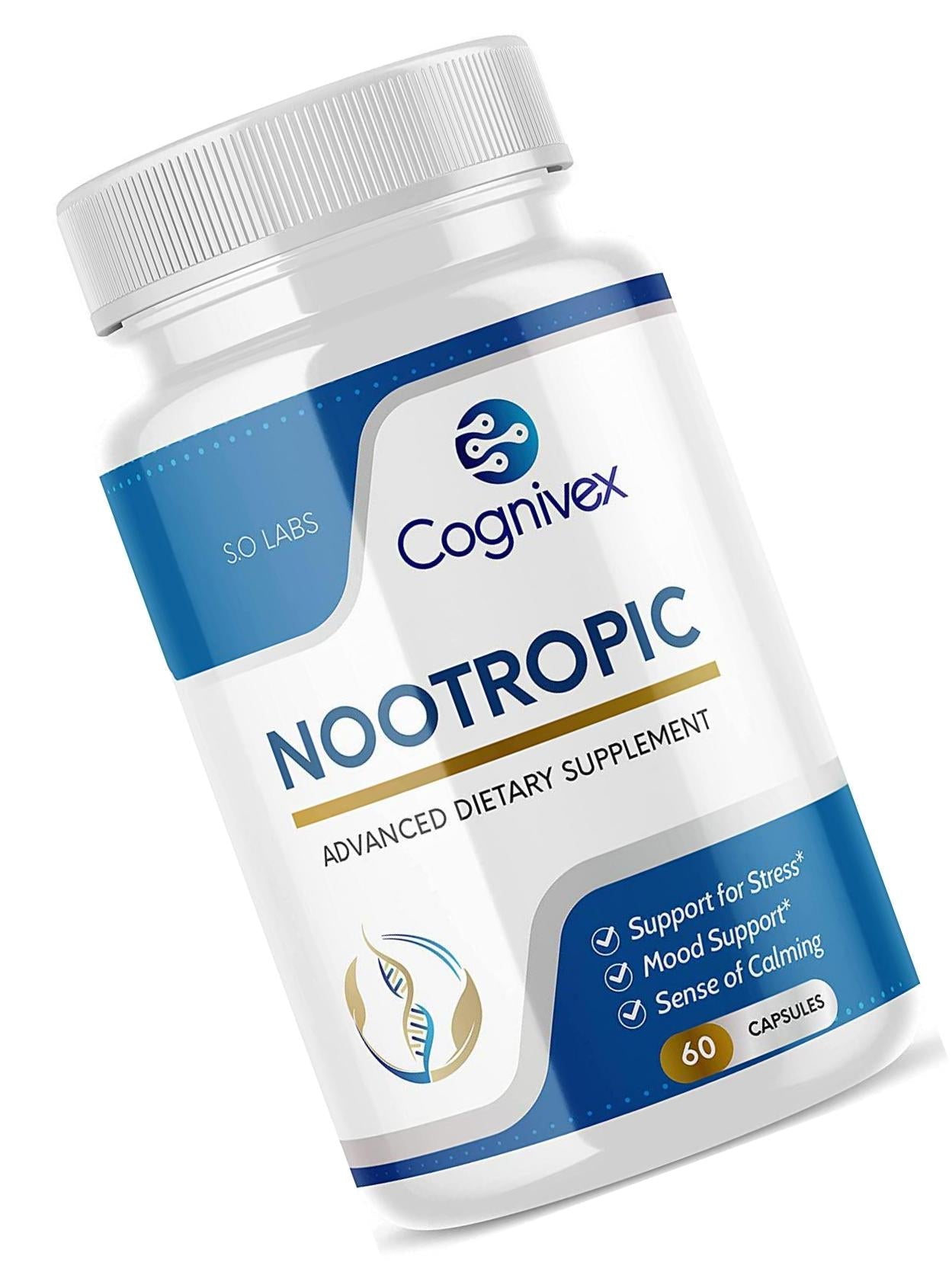 Cognivex Nootropic Brain Supplement Pills for Mental Clarity (1 Pack)