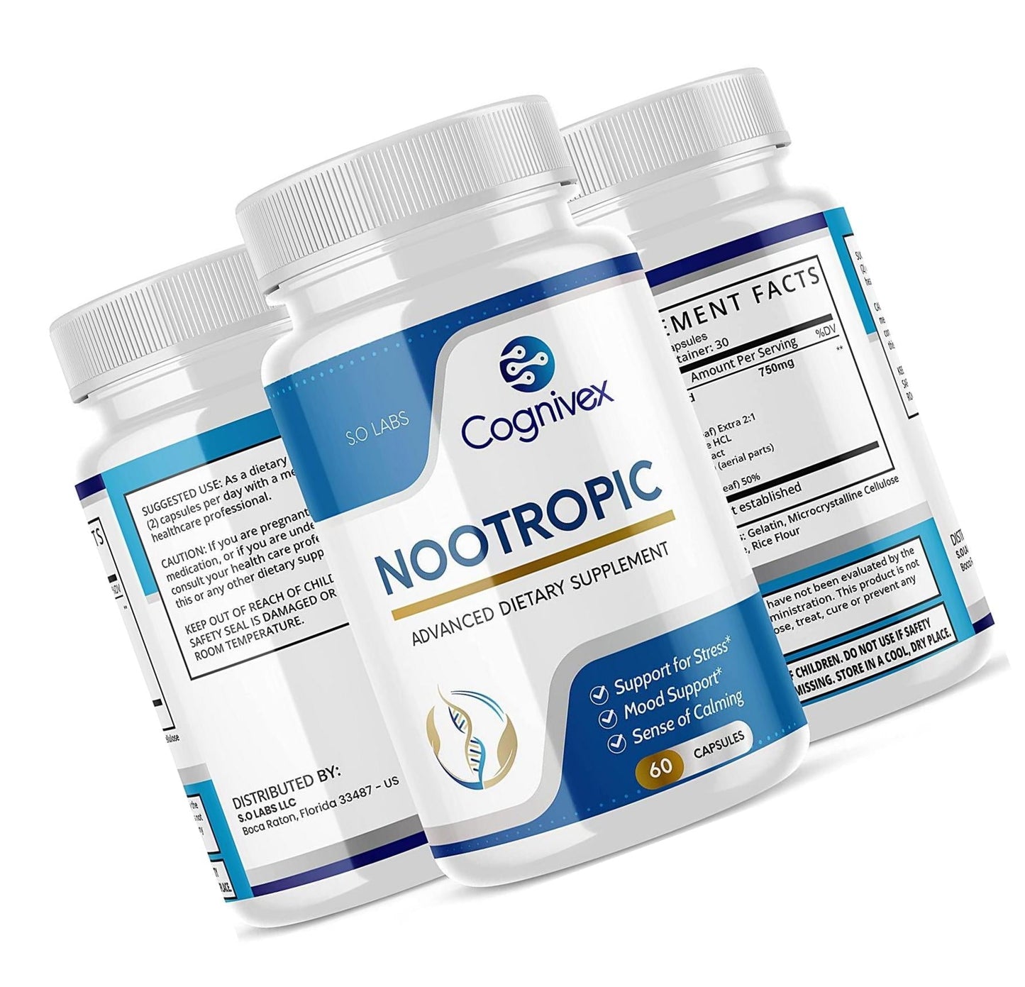 Cognivex Nootropic Brain Supplement Pills for Mental Clarity (1 Pack)