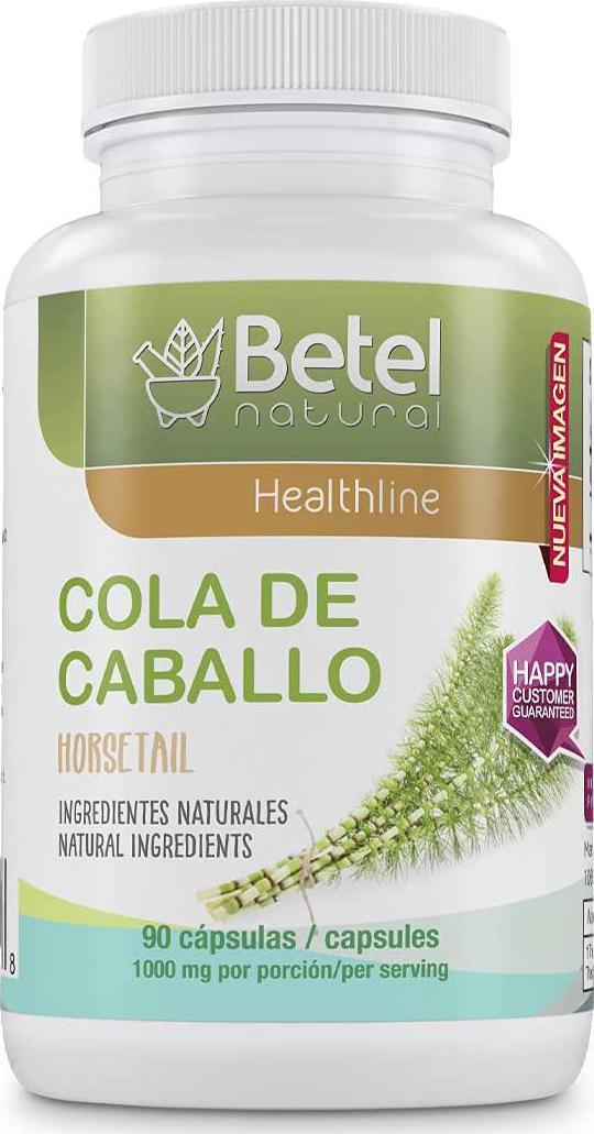 Cola de Caballo (Horsetail) Herbal Capsule by Betel Natural - Healthy Nails, Skin, Hair - 1000 mg per Serving