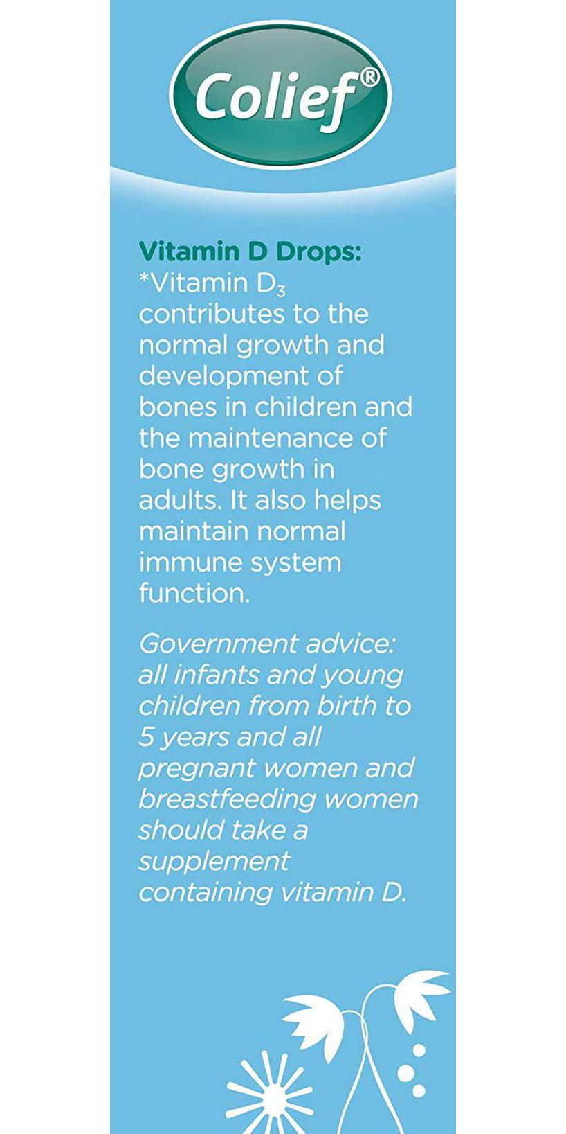 Colief 20 ml Vitamin D3 Drops for Mum and Baby