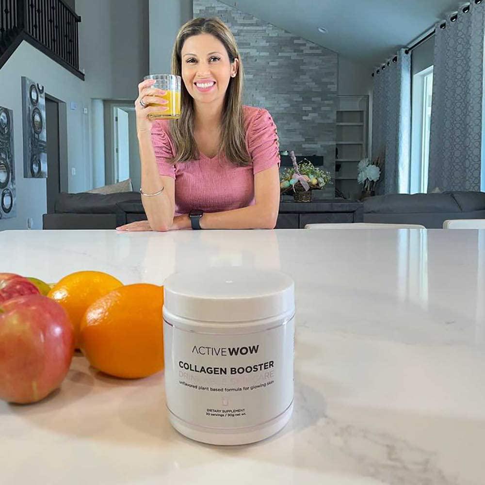 Collagen Booster Drinkable Skincare with Plant Based Formula - Supports Healthy Glowing Skin