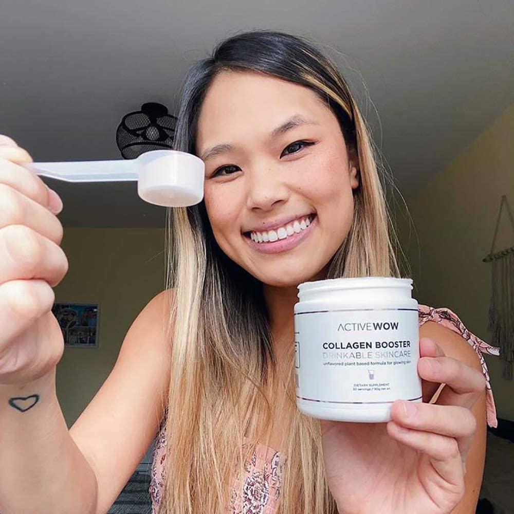 Collagen Booster Drinkable Skincare with Plant Based Formula - Supports Healthy Glowing Skin