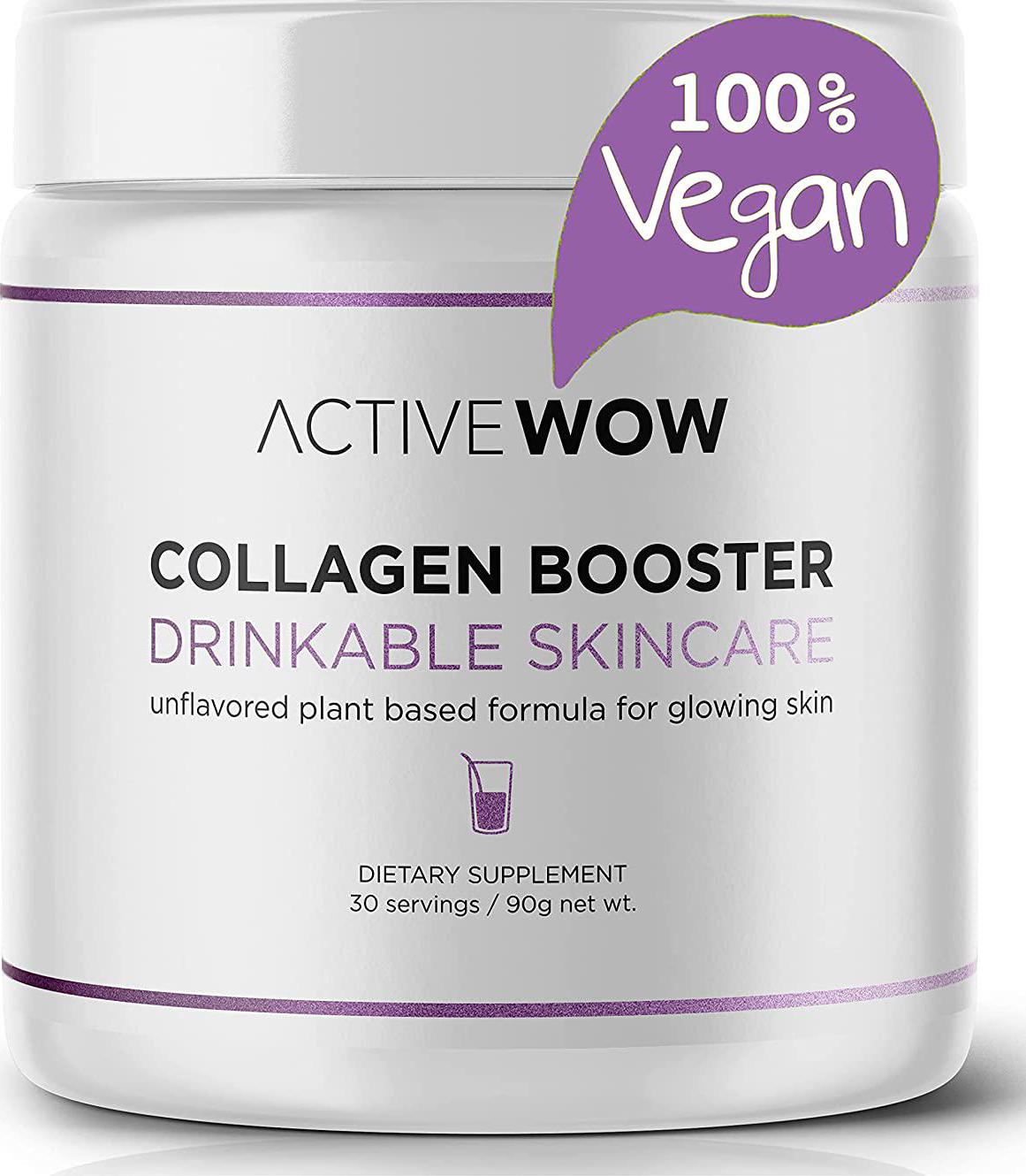 Collagen Booster Drinkable Skincare with Plant Based Formula - Supports Healthy Glowing Skin