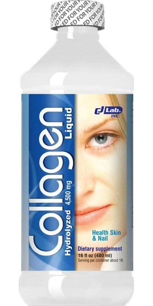 Collagen Hydrolyzed + Vitamin C Liquid Protein Formula - Hair,Skin and Nails(4500 mg.-16 oz) Better Absorption Than Powdered Collagen -