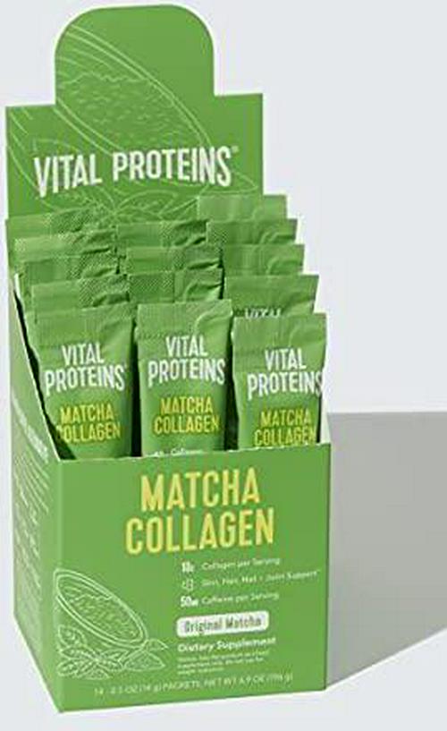 Collagen PEPTIDES Matcha Stick Pack Box (14CT Carton 12 in A CASE)