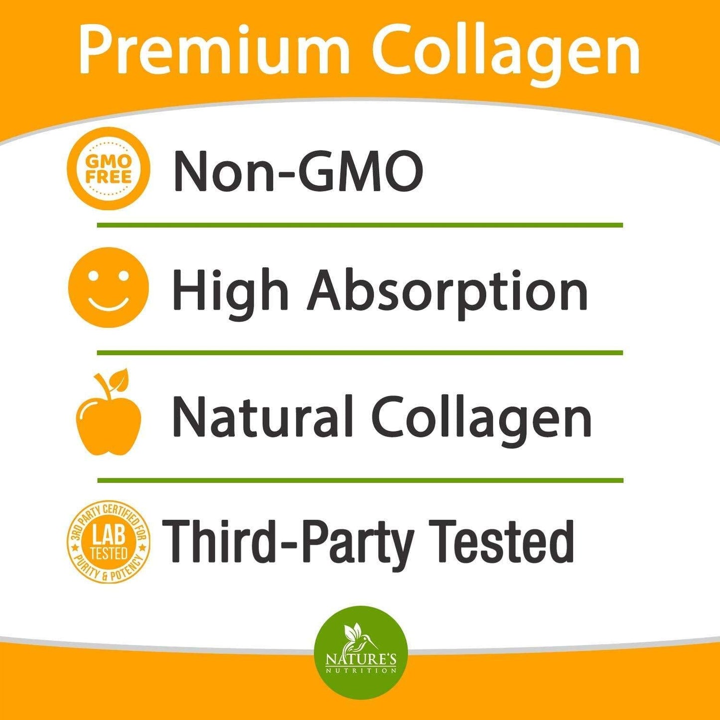 Collagen Peptides Pills 100% Pure Collagen Powder 1000mg - Collagen Powder Type I, II, III, V, X - Boosts Hair, Nails and Skin, Anti Aging Joint Formula, Paleo Friendly, Gluten Free - 120 Capsules