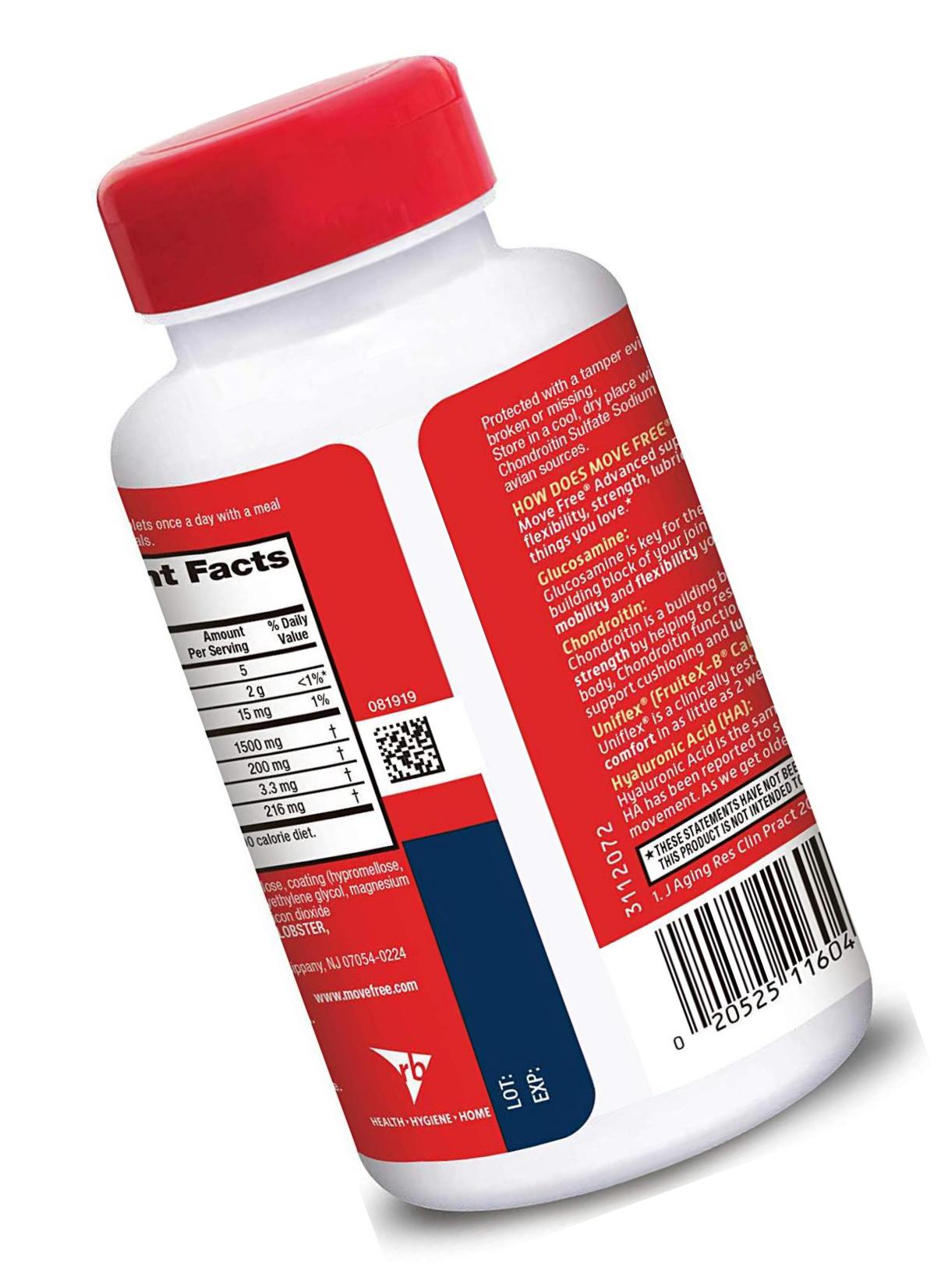 Collagen Peptides Powder, Move Free Hydrolyzed Collagen Powder for Women and Men, Supports Joint, Bone and Immune Health and Vibrant Skin* with FruiteX-B, Biotin and Vitamin C, Unflavored (27 Servings)