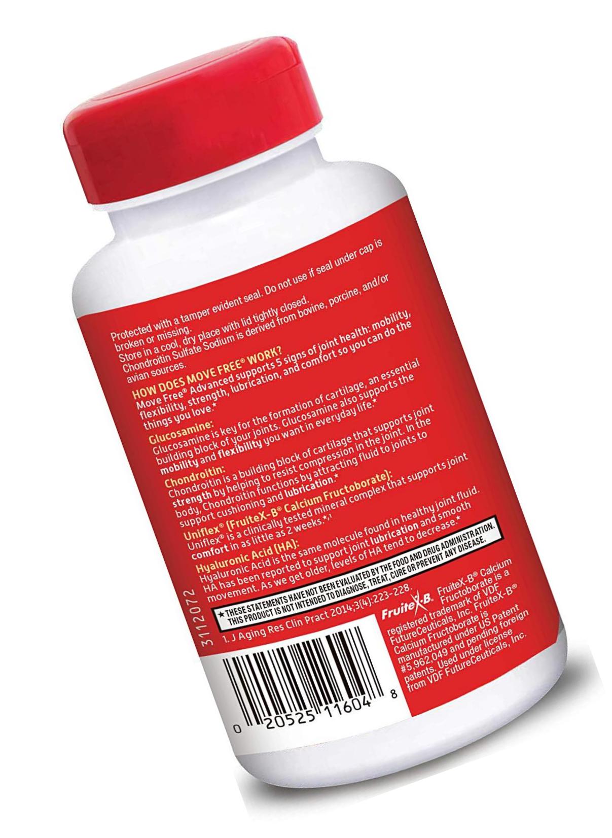 Collagen Peptides Powder, Move Free Hydrolyzed Collagen Powder for Women and Men, Supports Joint, Bone and Immune Health and Vibrant Skin* with FruiteX-B, Biotin and Vitamin C, Unflavored (27 Servings)