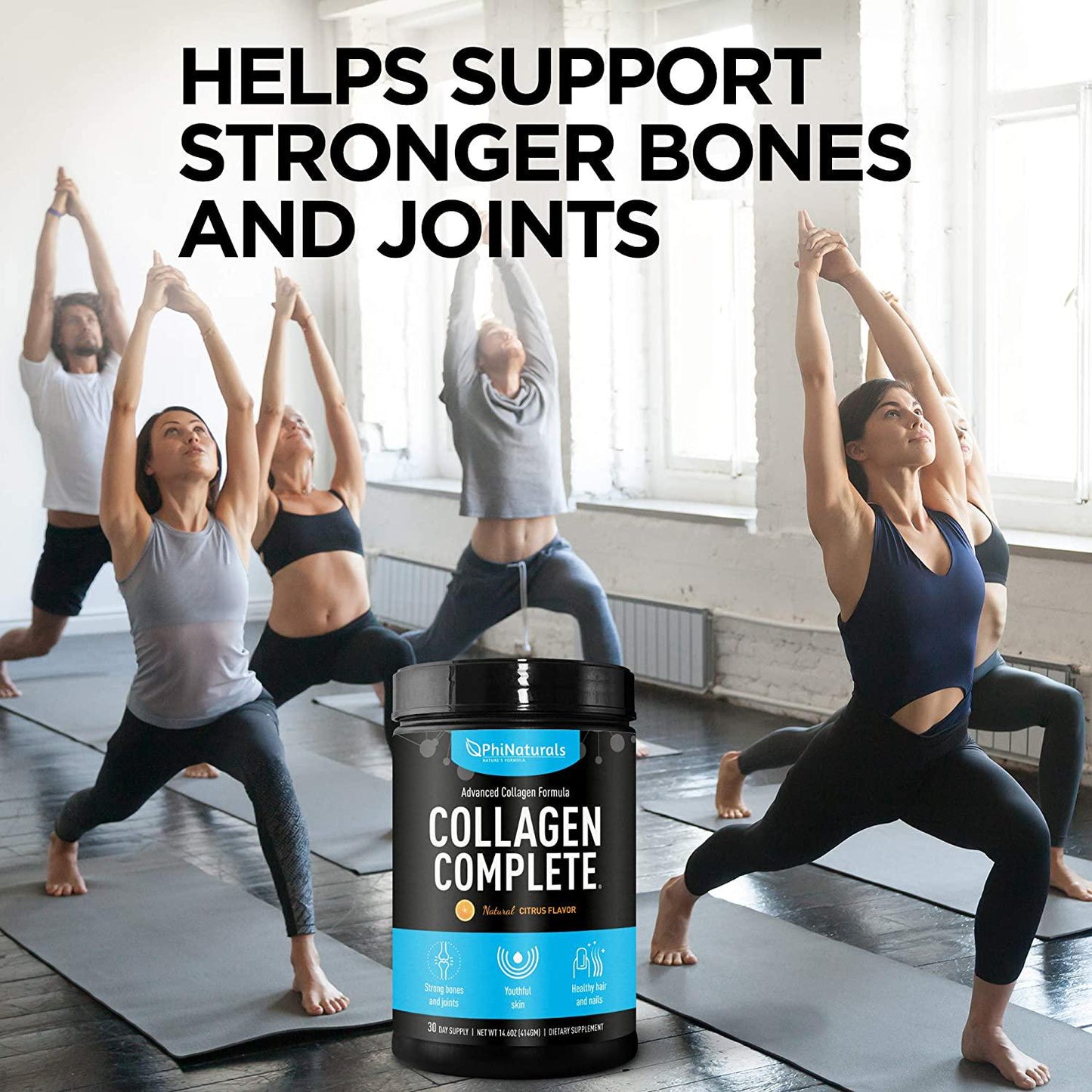 Collagen Powder - Hydrolyzed Collagen - Anti-Aging Collagen Supplements - Premium Bovine Collagen Hydrolysate - Grass Fed Non-GMO - Collagen Peptides Powder (Citrus Flavored)