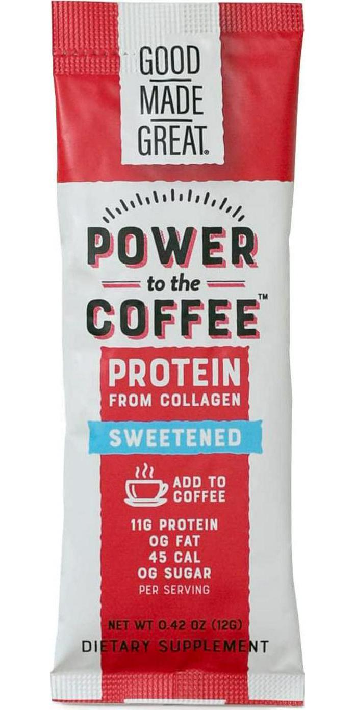 Collagen Protein Coffee Mix-in (12g) Grass-Fed Pure Protein - Keto and Paleo Friendly - NO Dairy, Whey, or Soy - Naturally Sweetened- Sugar-Free - 6 Pack