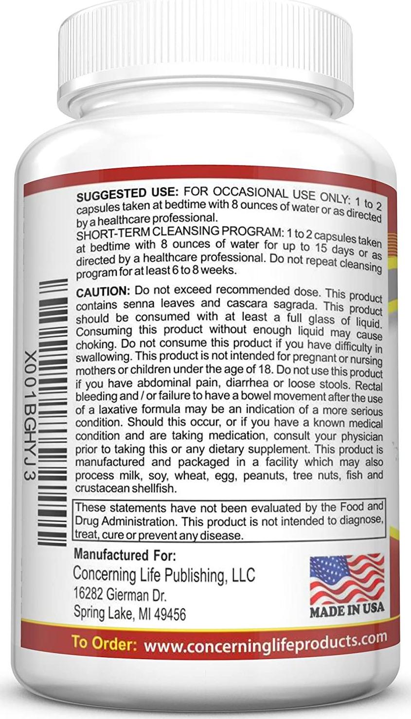 Colon Cleanse Detox for Weight Loss - Natural 15-Day Colon Cleansing Body Detox - Supports Healthy Bowel Movements - Increases Energy and Alleviates Bloating - Probiotic for Constipation Relief