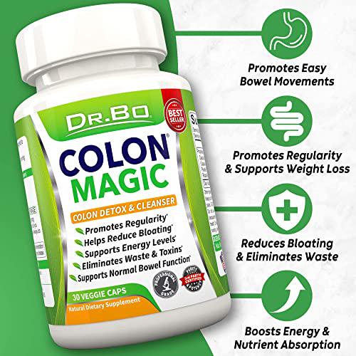 Colon Cleanse and Kidney Cleanse Detox Support Supplement - Natural Bowel Cleanser Pills for Intestinal Bloating and Daily Constipation Relief - Help Repair Kidneys, Bladder Control and Urinary Tract Health