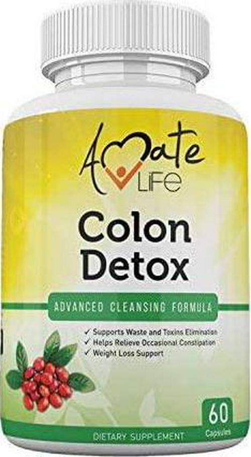 Colon Detox Advanced Cleansing Formula- All-Natural Men and Women Weight Loss Capsules- Colon Cleansing Dietary Supplements- Herbal Laxative- Colon Cleanser - Fibre Complex- 60 Capsules