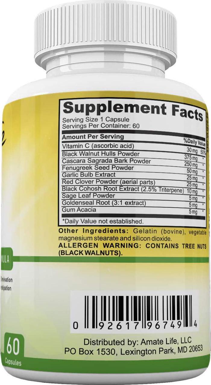 Colon Detox Advanced Cleansing Formula- All-Natural Men and Women Weight Loss Capsules- Colon Cleansing Dietary Supplements- Herbal Laxative- Colon Cleanser - Fibre Complex- 60 Capsules