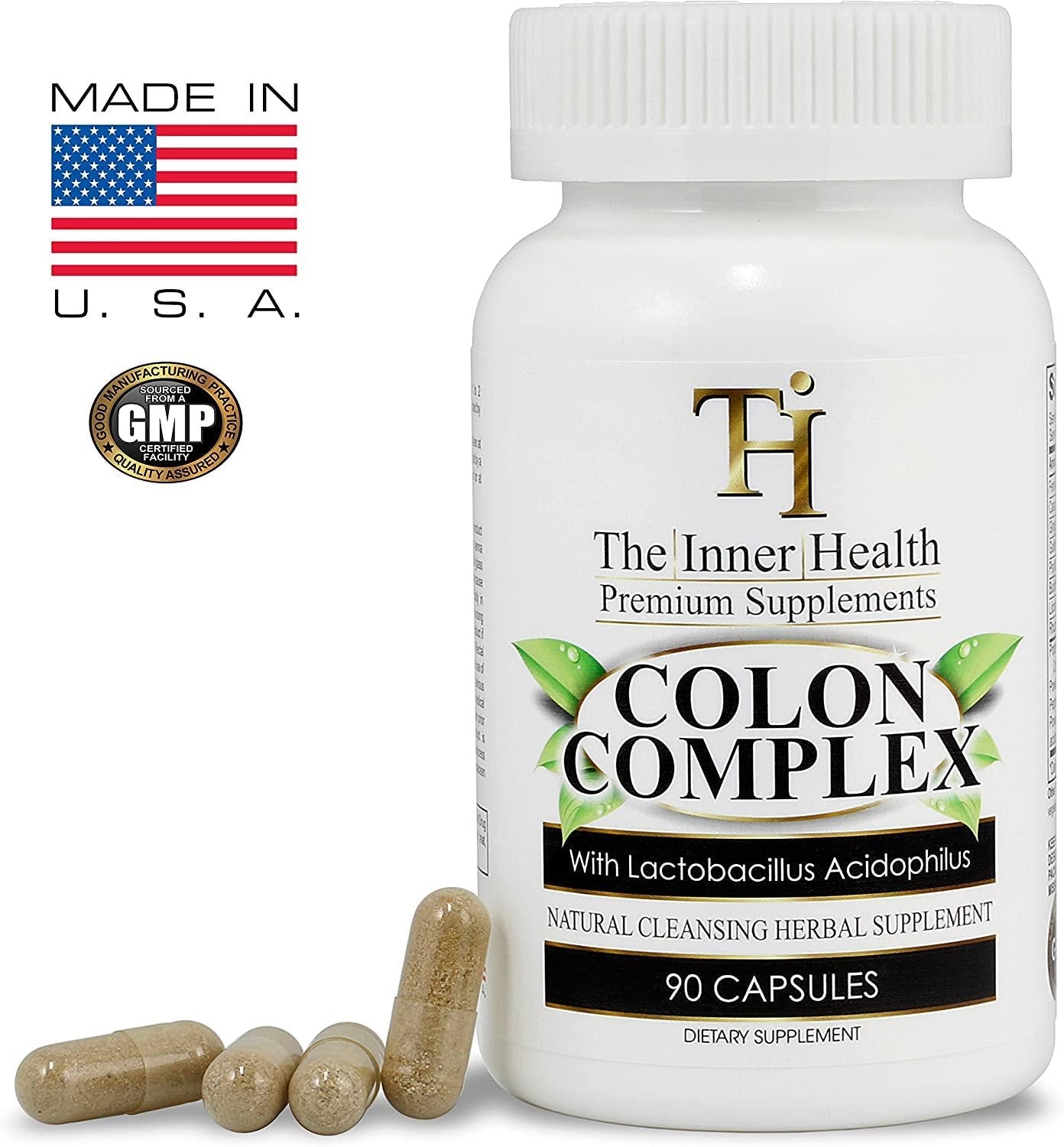 Colon and Gut Cleanse Detox Formula - Supporting Gut Health, Purification and Healthy Weight - Containing Aloe Vera, Licorice Root, Lactobacillus Acidophilus Probiotic and More, by The Inner Health