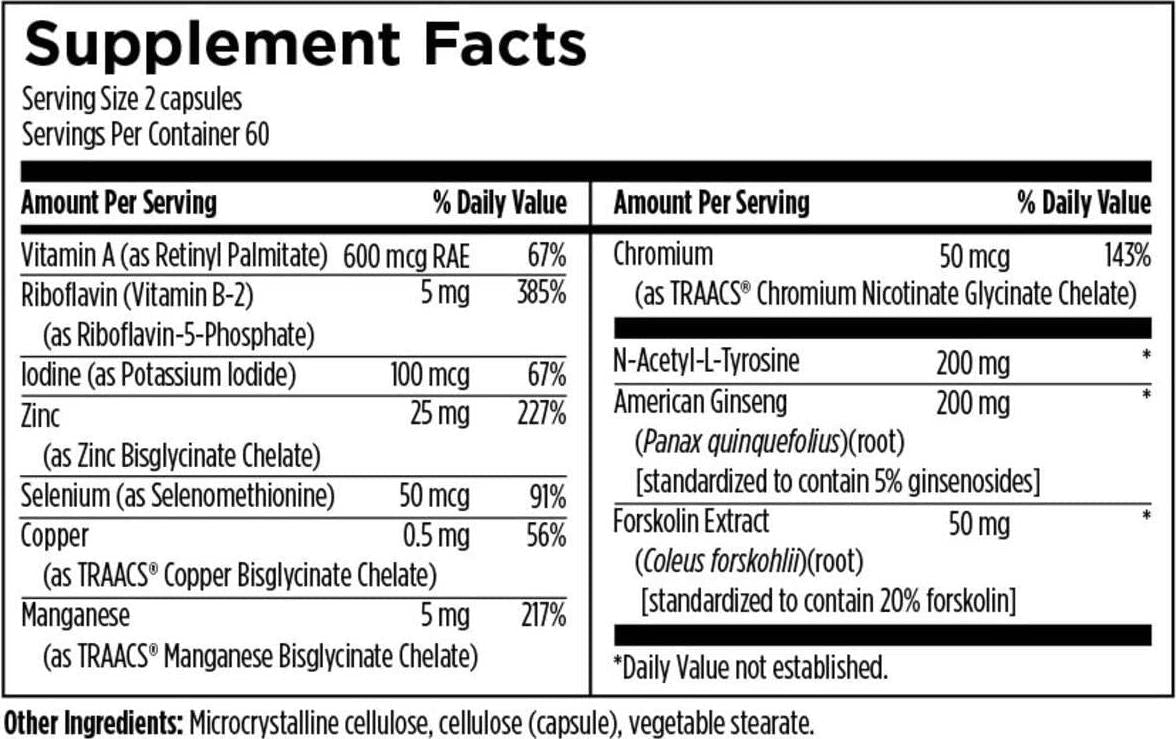 Complete Thyroid Support - 120 Vegetarian Capsules - 60 Serving