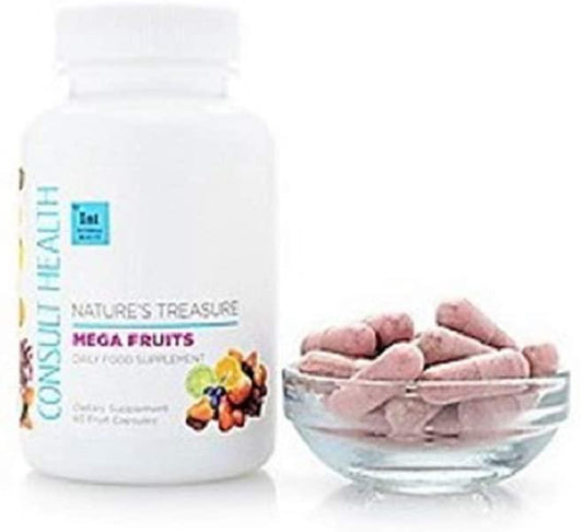 Consult Health Nature's Treasure Mega Fruits Daily Dietary Food Supplement 60 Count (Pack of 1)