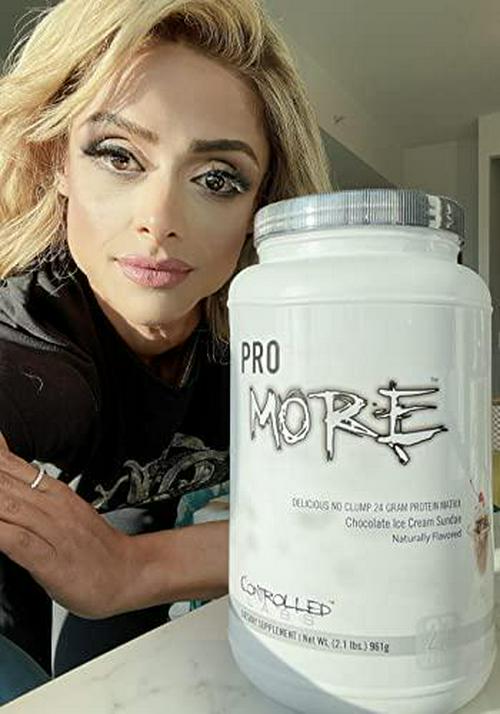Controlled Labs PROmore Protein Powder (27 Servings) - 24g Protein Per Scoop - Premium Smooth-Drink Formula (Chocolate Ice Cream Sundae)