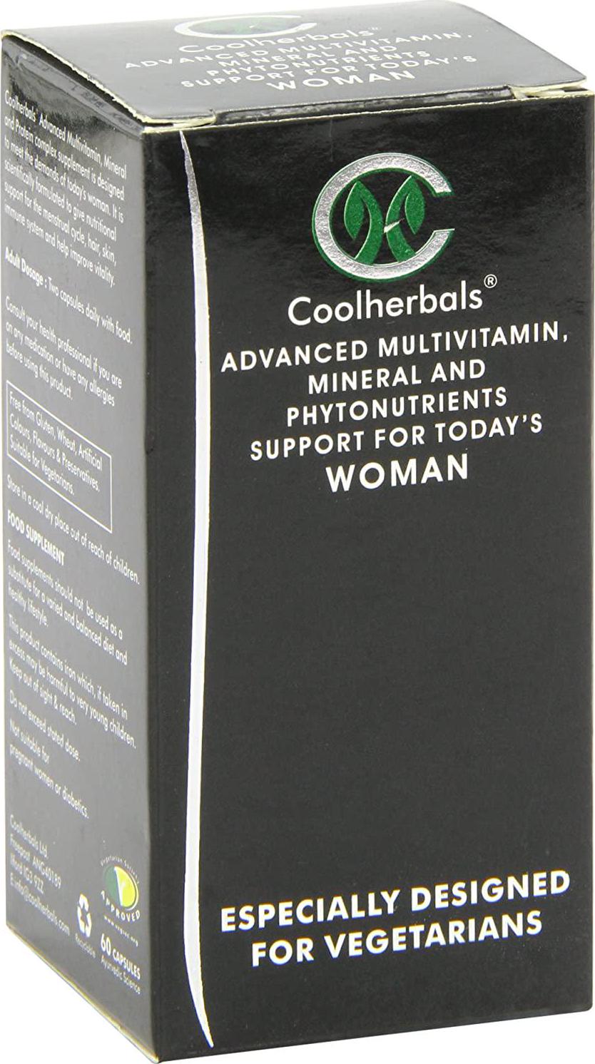 Coolherbals Advanced Vitamins Minerals and Protein Capsules Woman - Pack of 60 Capsules