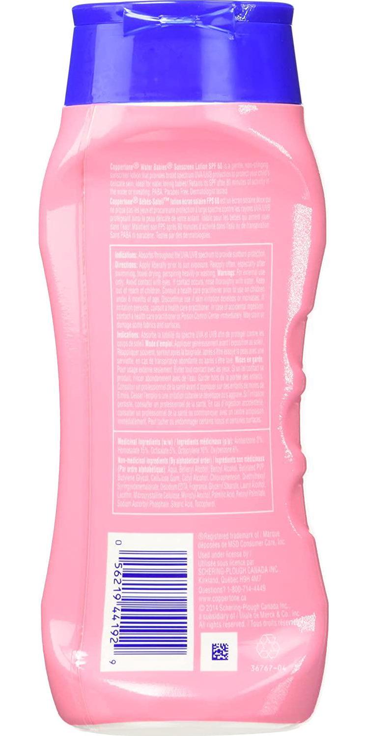 Coppertone Water Babies Sunscreen Lotion SPF60 - 237ml