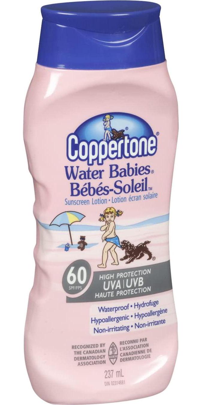 Coppertone Water Babies Sunscreen Lotion SPF60 - 237ml