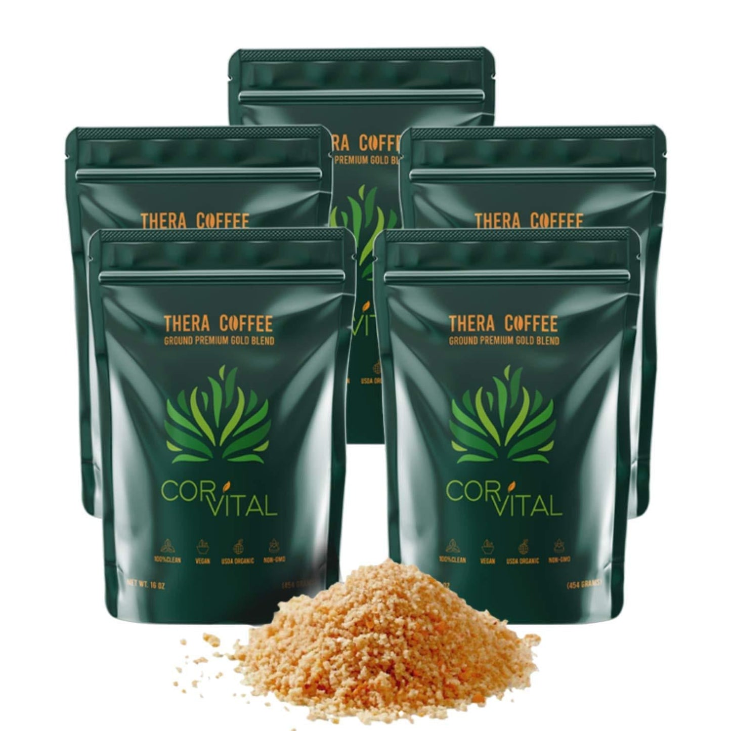 Cor-Vital 5lb Coffee Enema - Best Organic Coffee For Enema - Organic Enema Coffee - Gerson Approved Therapy Roast Coffee Detox Cleanse - Mold Free Coffee Colon Cleanse - Liver Cleanse Detox and Repair