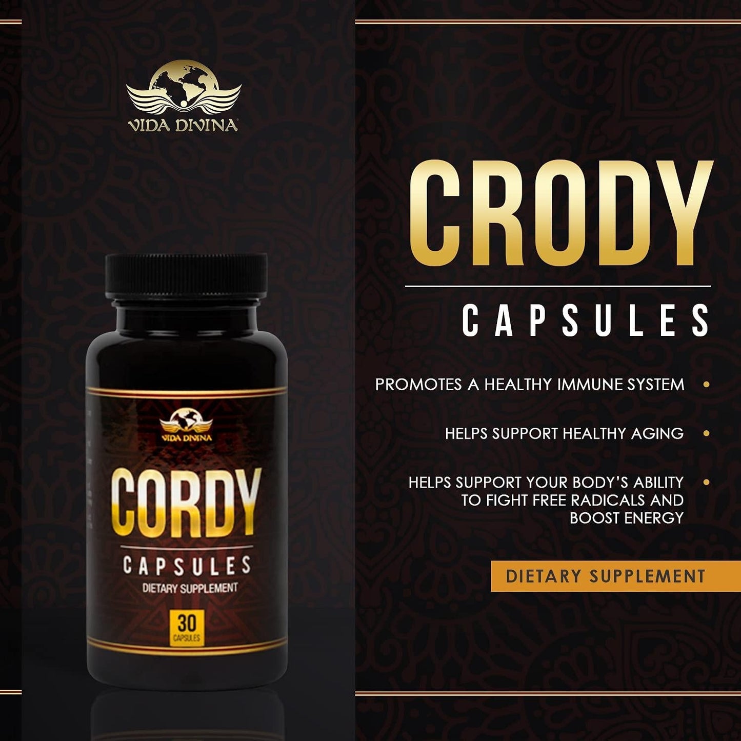 Cordyceps - Helps Promote a Healthy Immune System - Boost Energy - Anti-Aging
