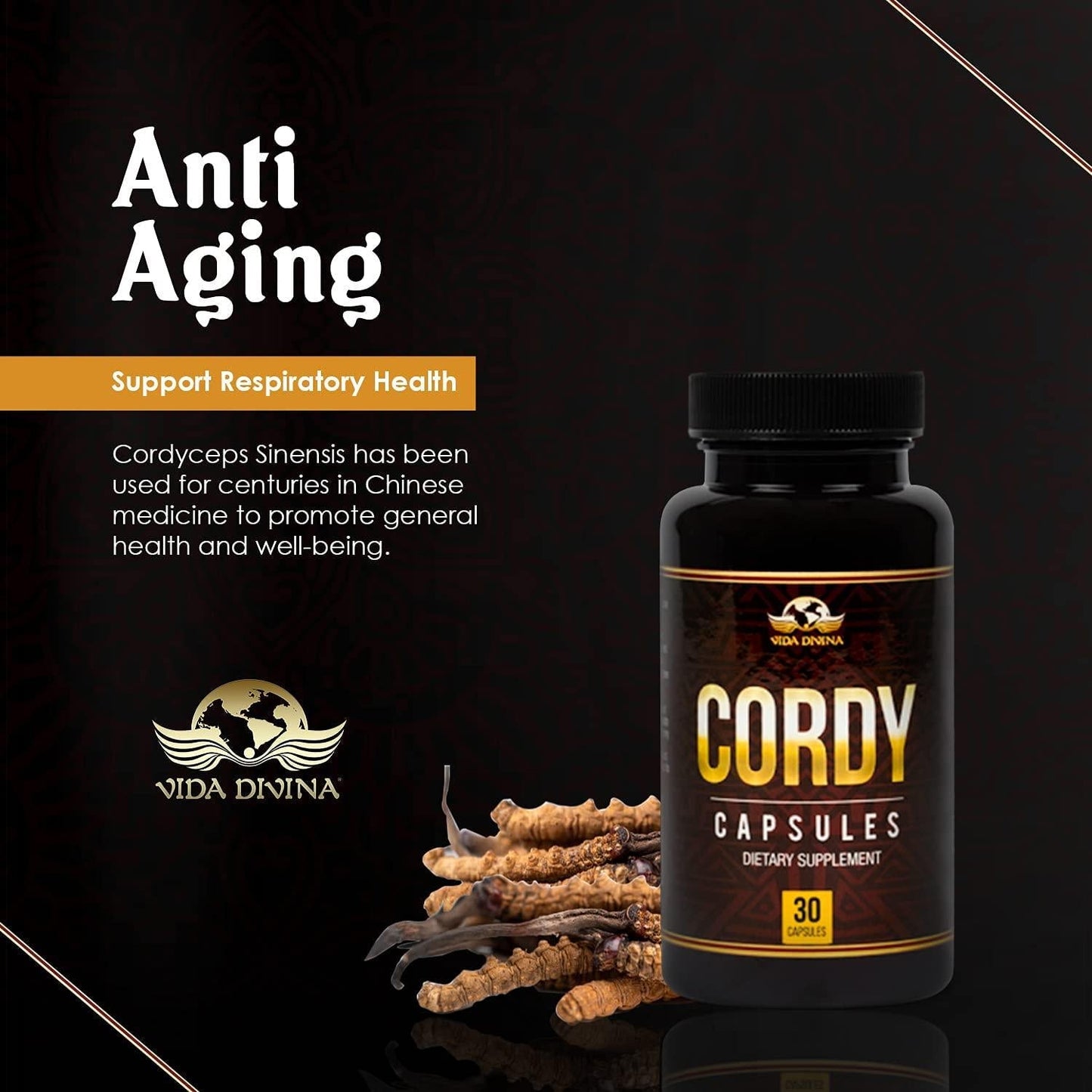 Cordyceps - Helps Promote a Healthy Immune System - Boost Energy - Anti-Aging
