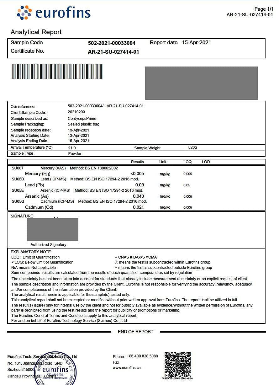 Cordyceps Sinensis Mushroom Extract Supplement, Pure CS-4 Strain, Standardized to 10 Percent Cordycepic Acid, 90 Capsules, Manufactured in USA, Non-GMO, Gluten Free