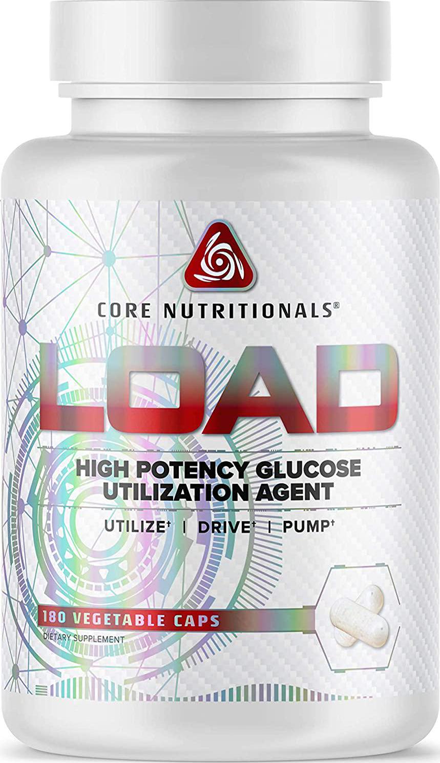Core Nutritionals Load Platinum High Potency Glucose Utilization Agent with Berberine+Green Coffee Extract to Promote Carbohydrate Absorption and Glucose Disposal, (180 Caps)