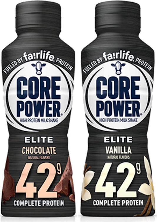 Core Power Elite High Protein Milk Shake 2 Flavor Pack (6 Bottles)