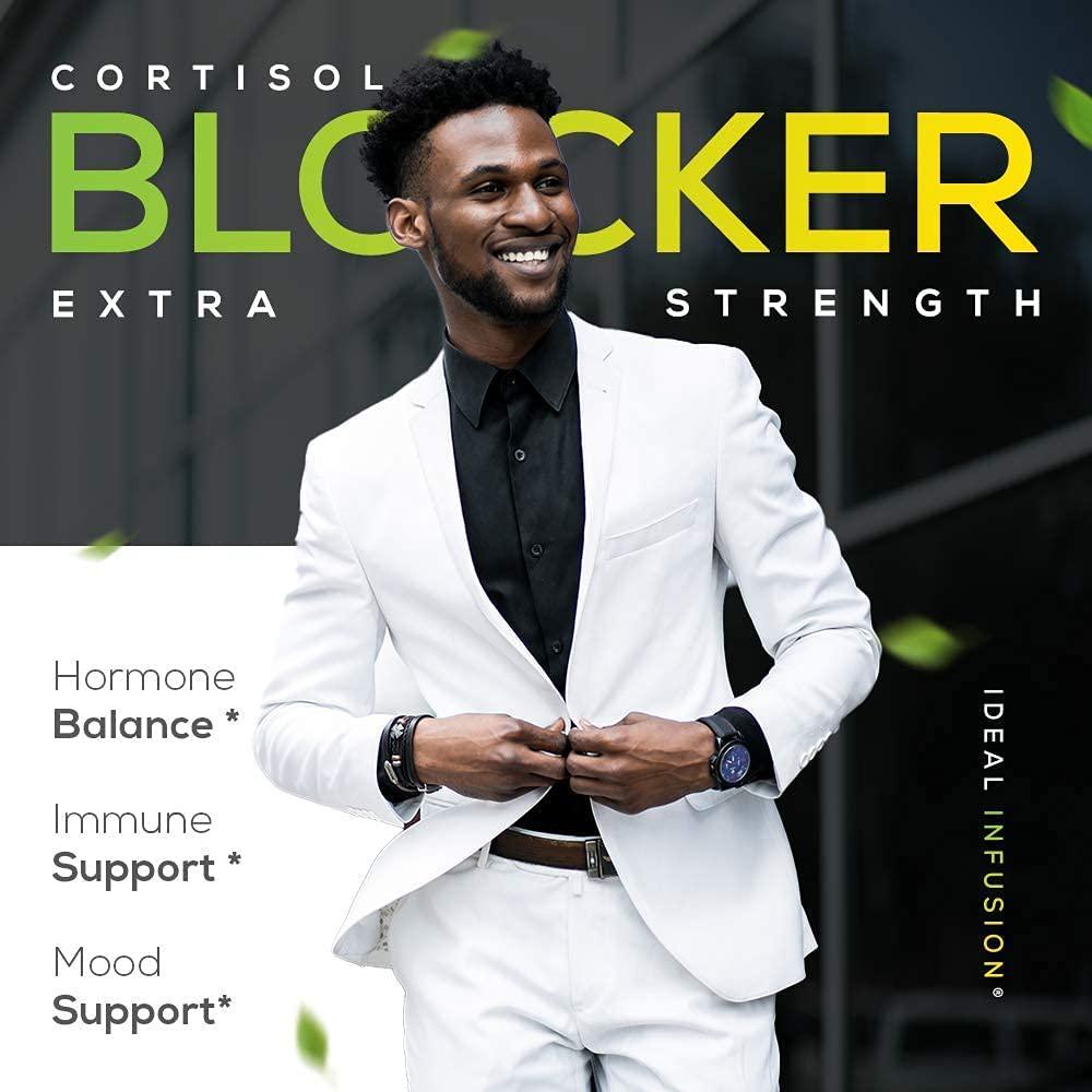 Cortisol Manager and Adrenal Support: Adaptogens for Relaxation, Stress and Anxiety Relief - Astragalus, Ashwagandha, Passion Flower (60 Servings) Vegan