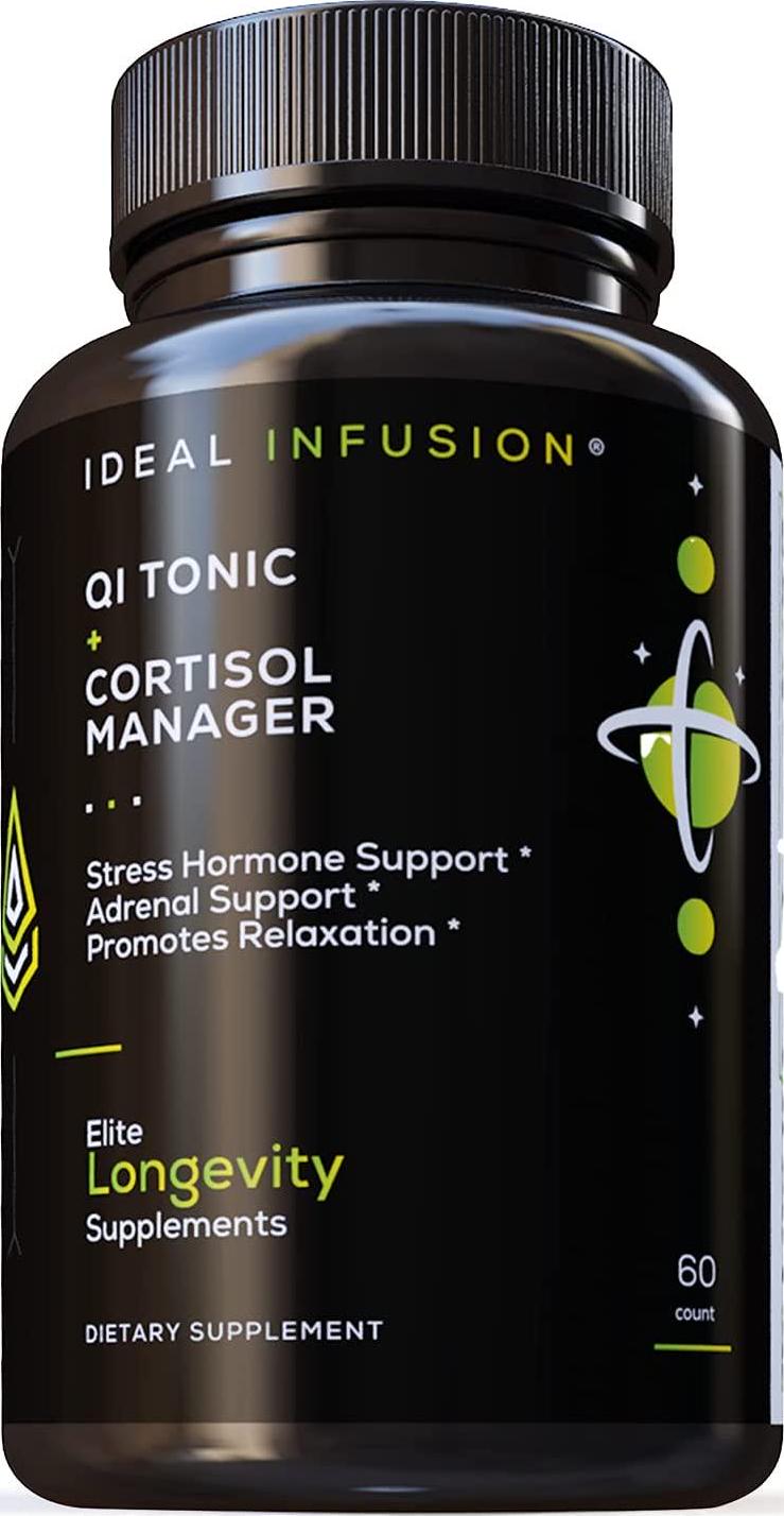 Cortisol Manager and Adrenal Support: Adaptogens for Relaxation, Stress and Anxiety Relief - Astragalus, Ashwagandha, Passion Flower (60 Servings) Vegan
