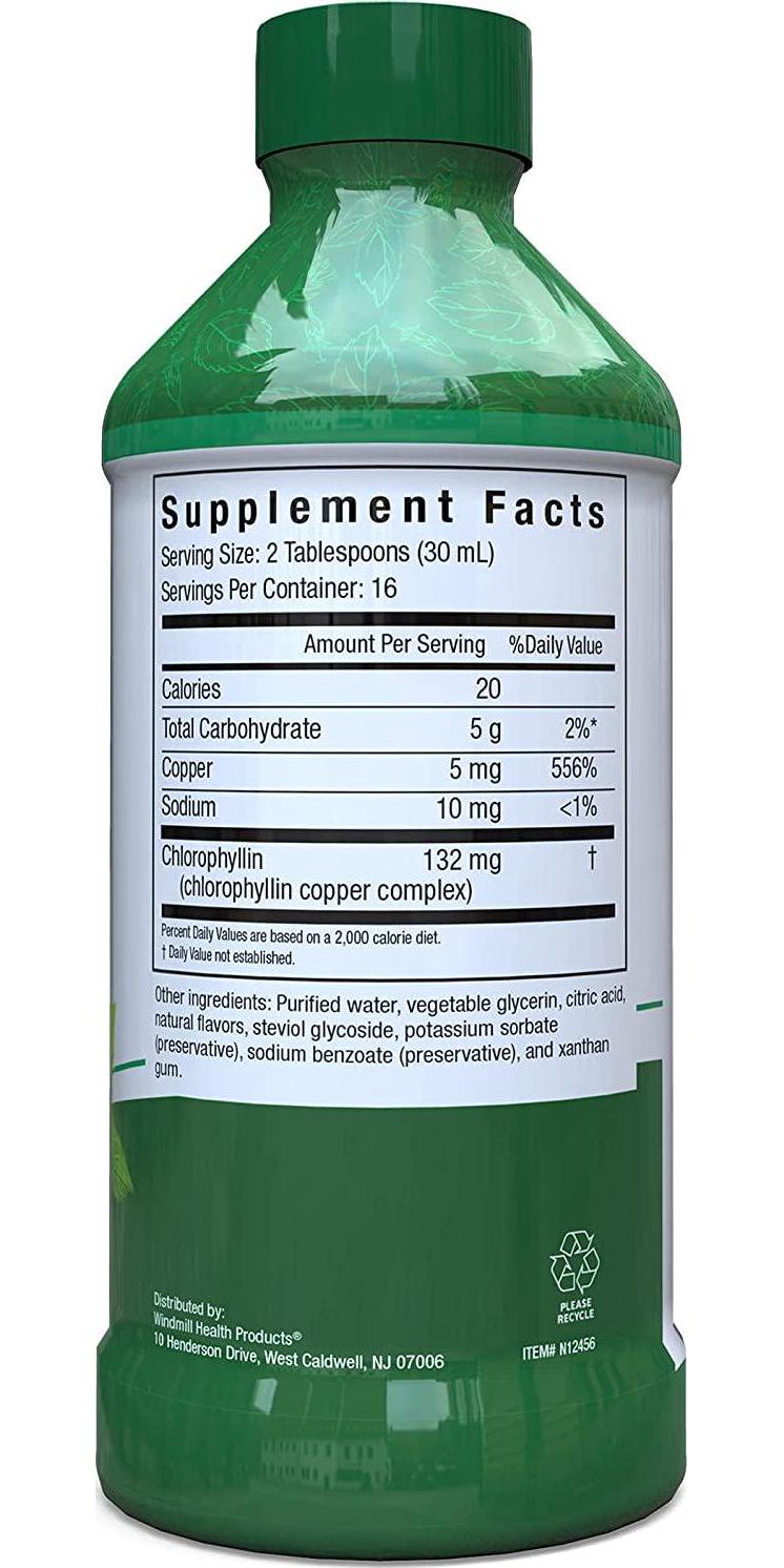 Country Farms Chloropure Liquid Chlorophyll, Superfood and Antioxidant, Mint Flavor, 16 Fl Ounce, 16 Servings